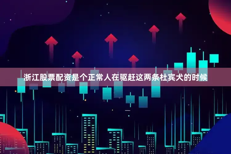 浙江股票配资是个正常人在驱赶这两条杜宾犬的时候